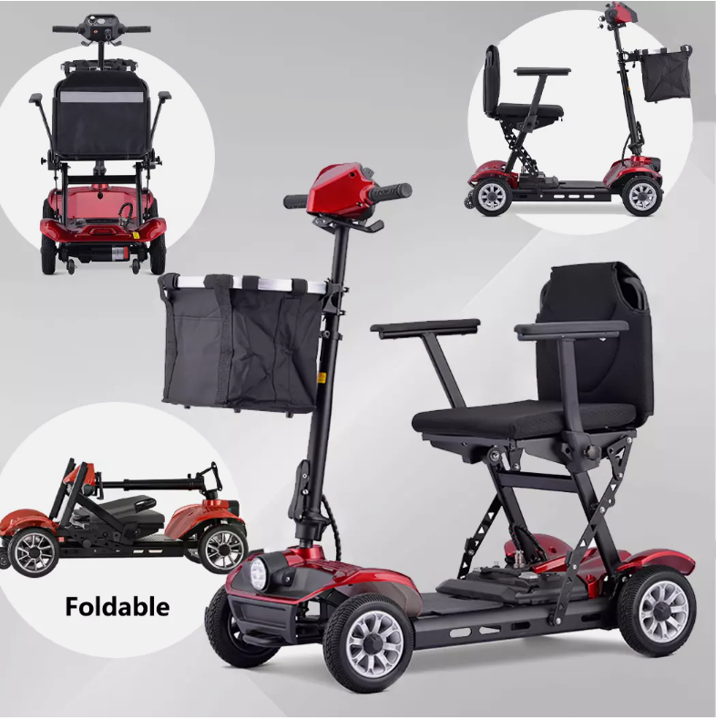 EZYGO Portable Electric Mobility Scooter Motorised 4 Wheel Folding Innovative Scooter