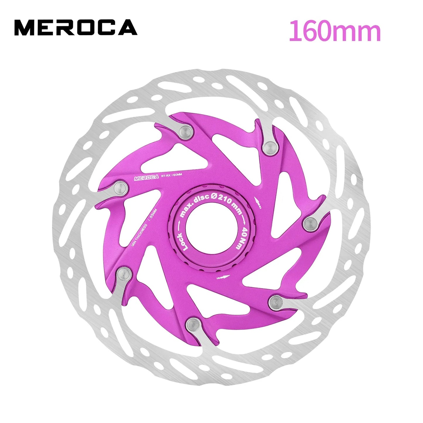MEROCA XR Ultralight Centre Lock Rotor With heat sink 160mm
