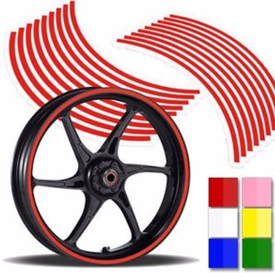 Large Reflective Rim Sticker for E-Scooters/Bicycles/Motorcycles