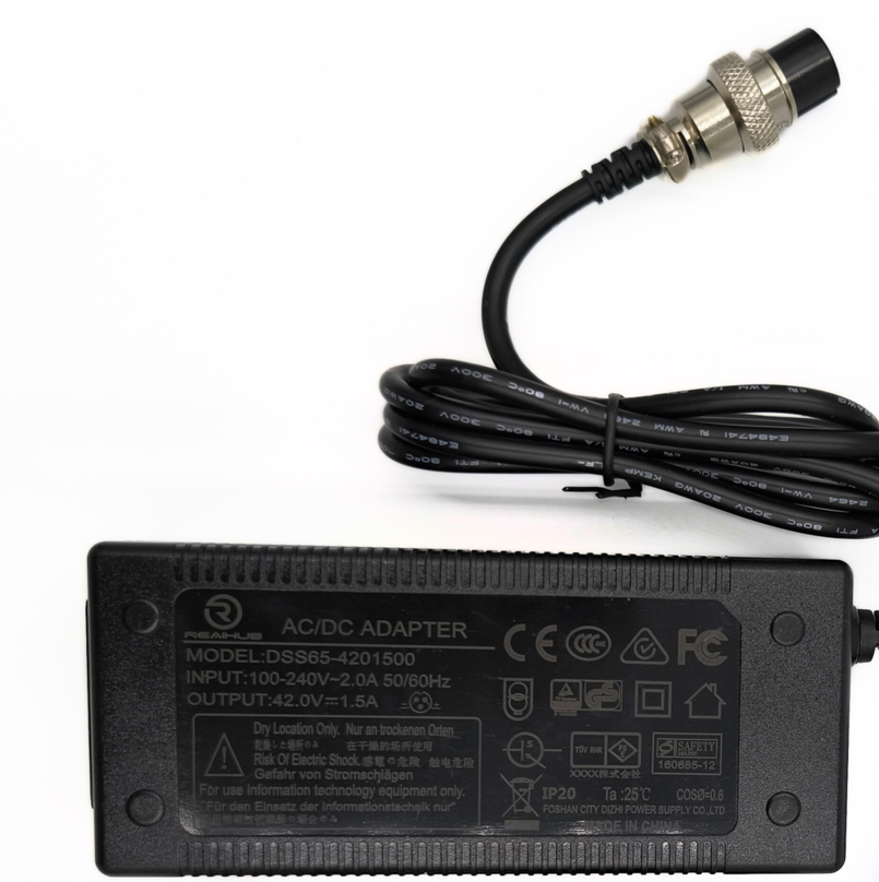 3 pin Lithium Battery Charger 42.0V 1.5A ( Safety Mark )