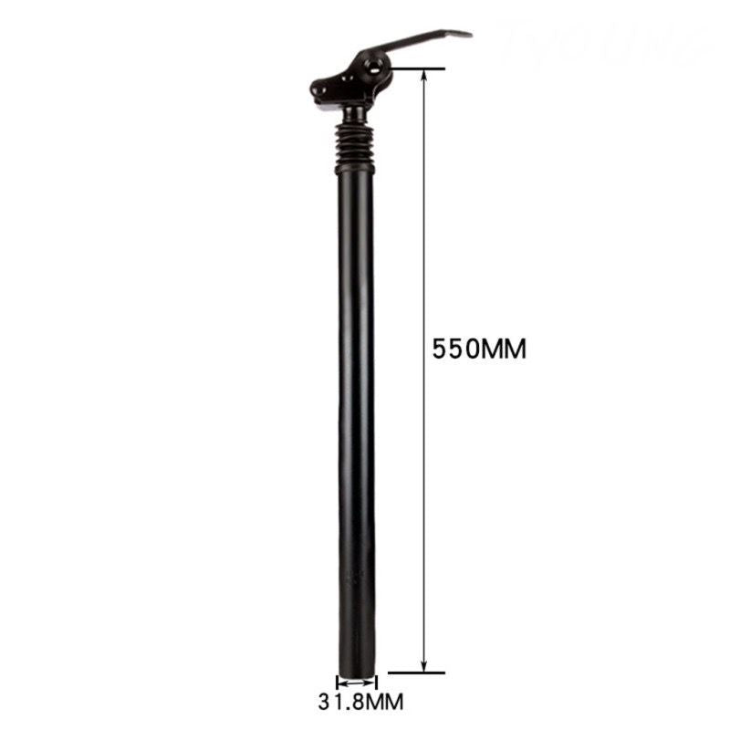 Foldable seatpost with Suspension Comfort and Easy ebike battery remove
