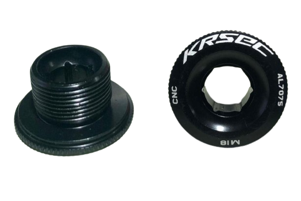 KRSEC MTB Bike M15 M18 M20 Cranks Screw CNC 7075 Aluminum Alloy Crankset Cover Cycling Parts For Crank Bolt Cap