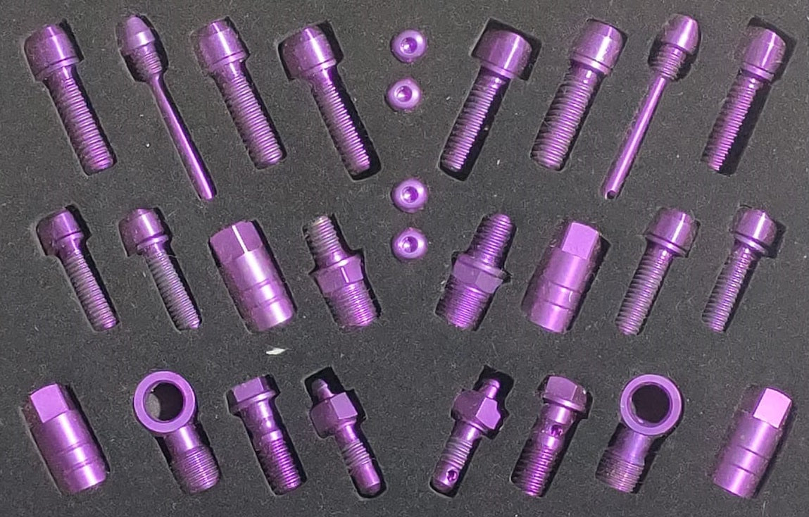 Hope Tech V4 / Race Titanium Upgrade | Upgrade Kit Hope Tech Brake MTB Enduro DH Titanium Screw Parts