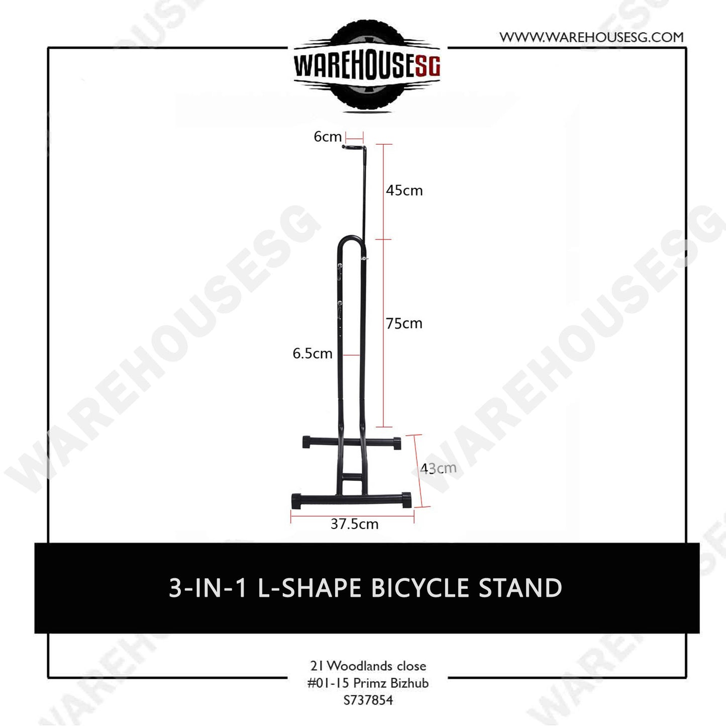 3-IN-1 / 2-IN-1 / L-Shape Bicycle Stand