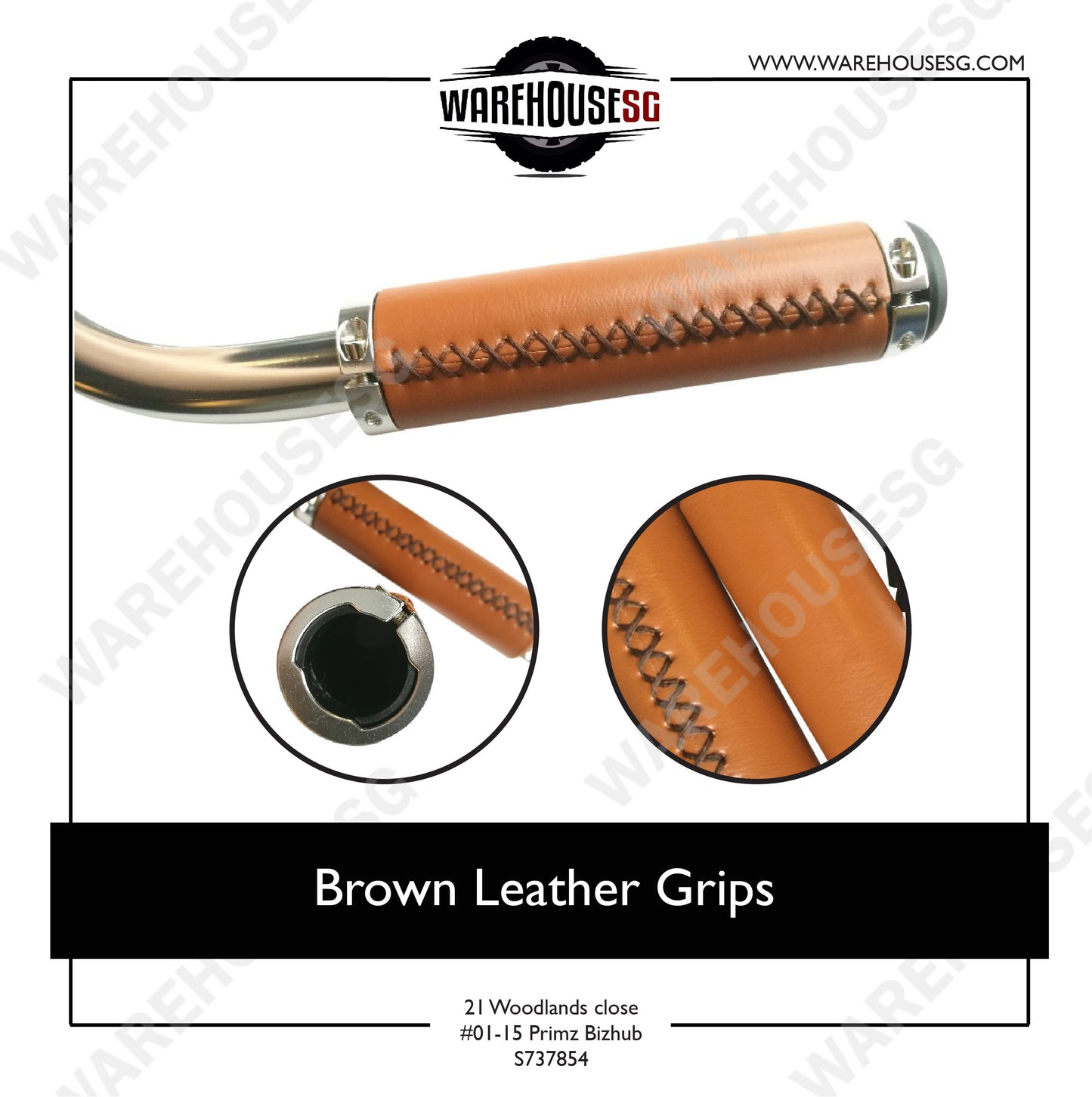 Brown Leather Grips