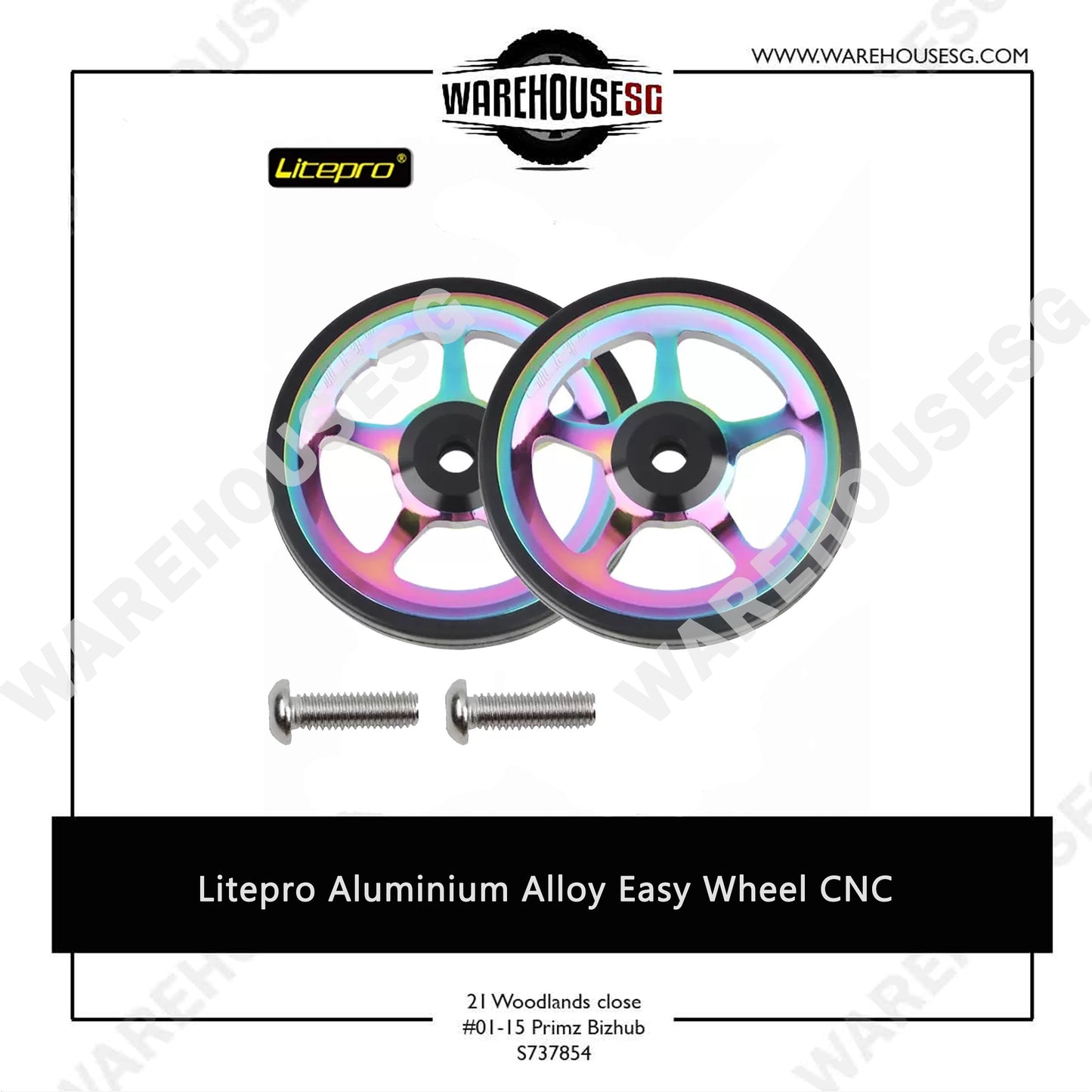 Litepro Aluminum CNC Easy Wheel for Brompton Folding Bikes