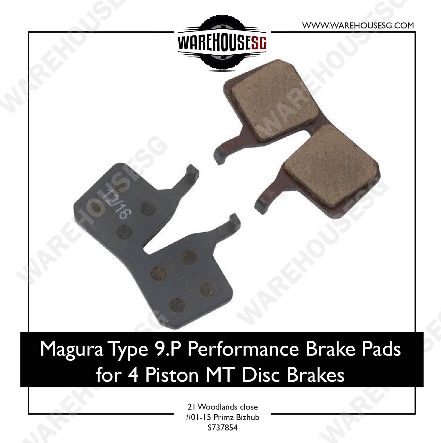Magura Type 9.P Performance Brake Pads for 4 Piston MT Disc Brakes