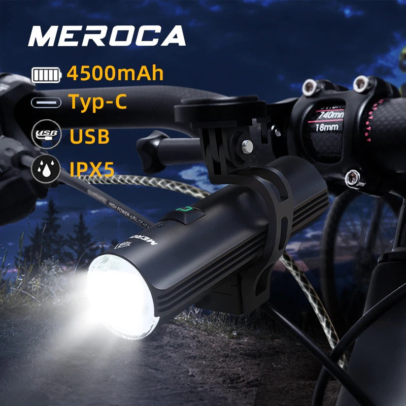 MEROCA Torch light 1000LM IPX5 Waterproof Type-C USB Rechargeable