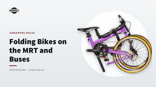 TIERA FRD22 Racing folding bike shown folded