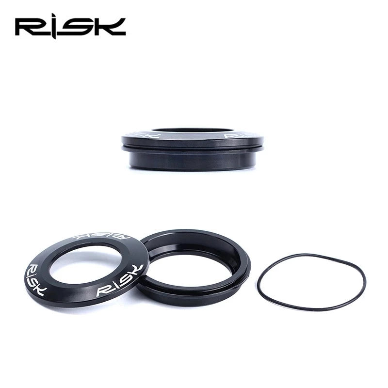 RISK Bike Headset for 28.6/30/39.8/44mm Mountain Bicycle External Headset for Straight or Taper Fork