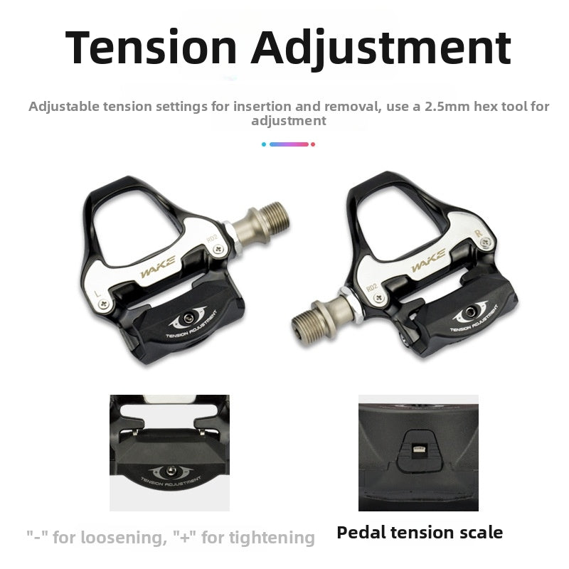 WAKE Durable Road Bike Pedals Lock Pedal