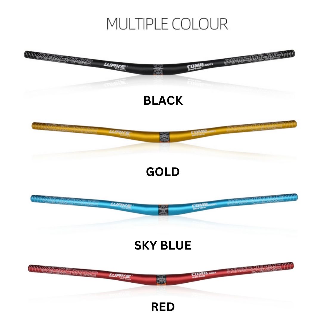WAKE Fietsstuur 31,8mm*780mm Extra Lang Breed 30mm Hoogte Riser Bar WAKE Fietsstuur 31,8mm*780mm Extra Lang Breed 30mm Hoogte Riser Bar