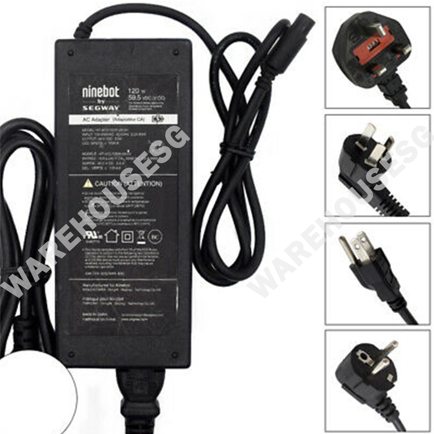 NINEBOT BY SEGWAY Lithium Battery Charger 63V DC2.0A ( Safety Mark )