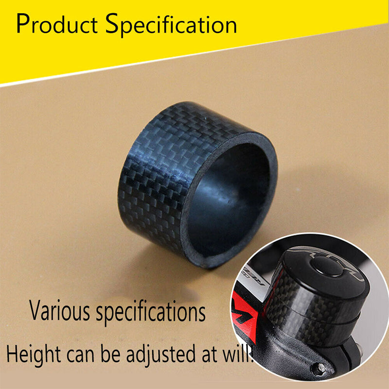 10 mm Carbon Fiber Headset Mtb Spacers Handlebar Washer Ring Front Road Bike Stem Headset Spacer Bicycle Parts