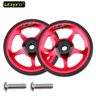 Litepro Aluminium Alloy Easy Wheel CNC For Brompton Sealed Bearing
