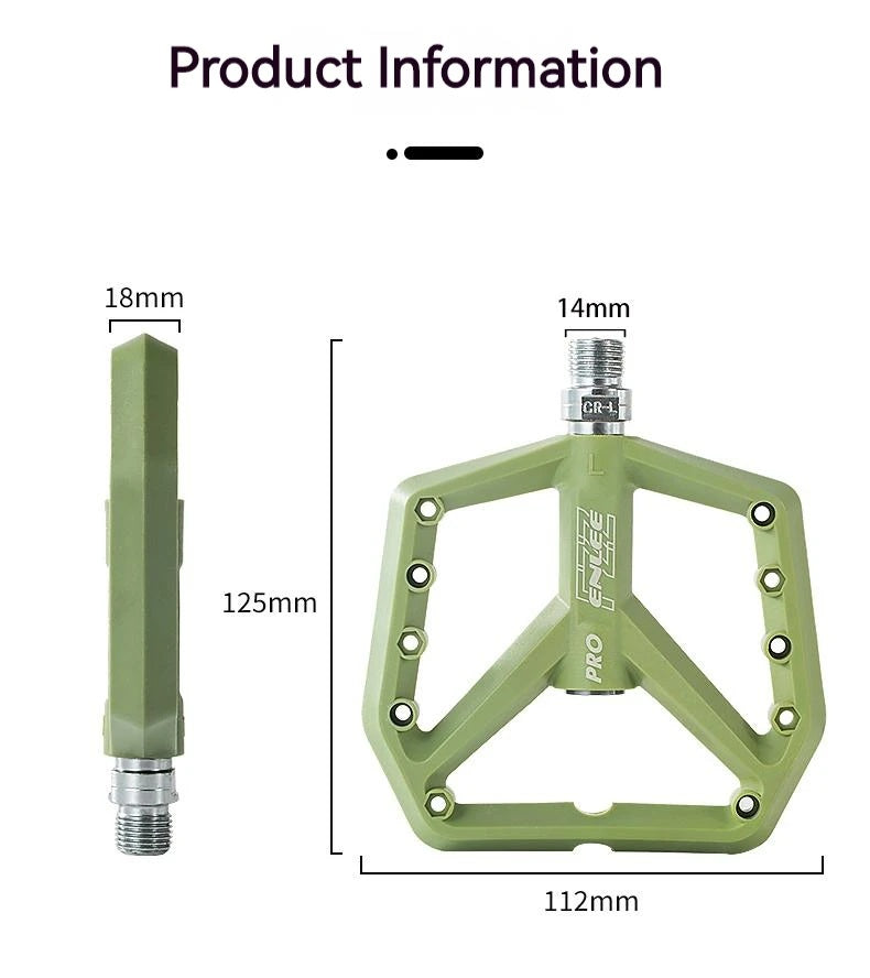 ENLEE Mountain Bike Ultra Light Nylon Pedal