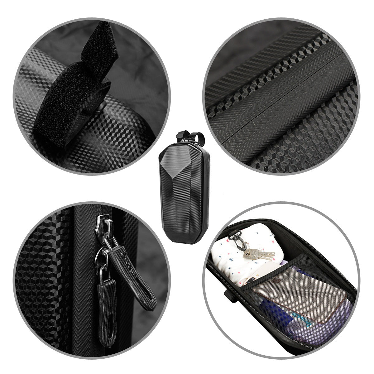 EVA hard shell scooter front bag/ front handlebar bag/Charger Bag / waterproof