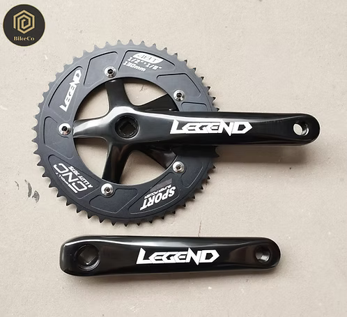 LEGEND 48T FIXIE Square Tapered Crankset | Fixed Gear Track Bicycle Crank Arm