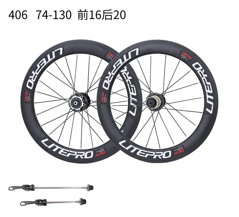 LITEPRO 20inch 406/451 Wheelset Disc Brake/V Brake
