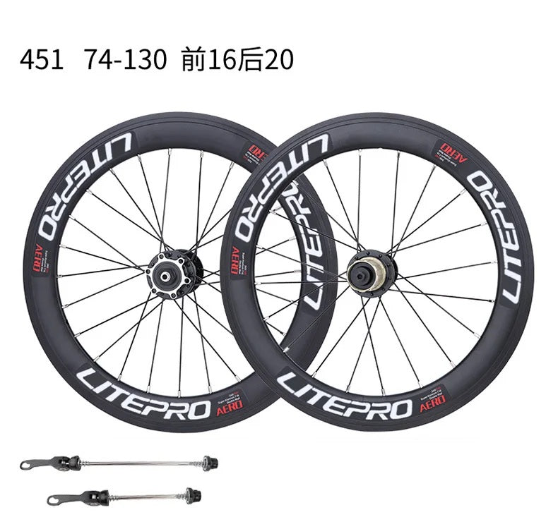 LITEPRO 20inch 406/451 Wheelset Disc Brake/V Brake