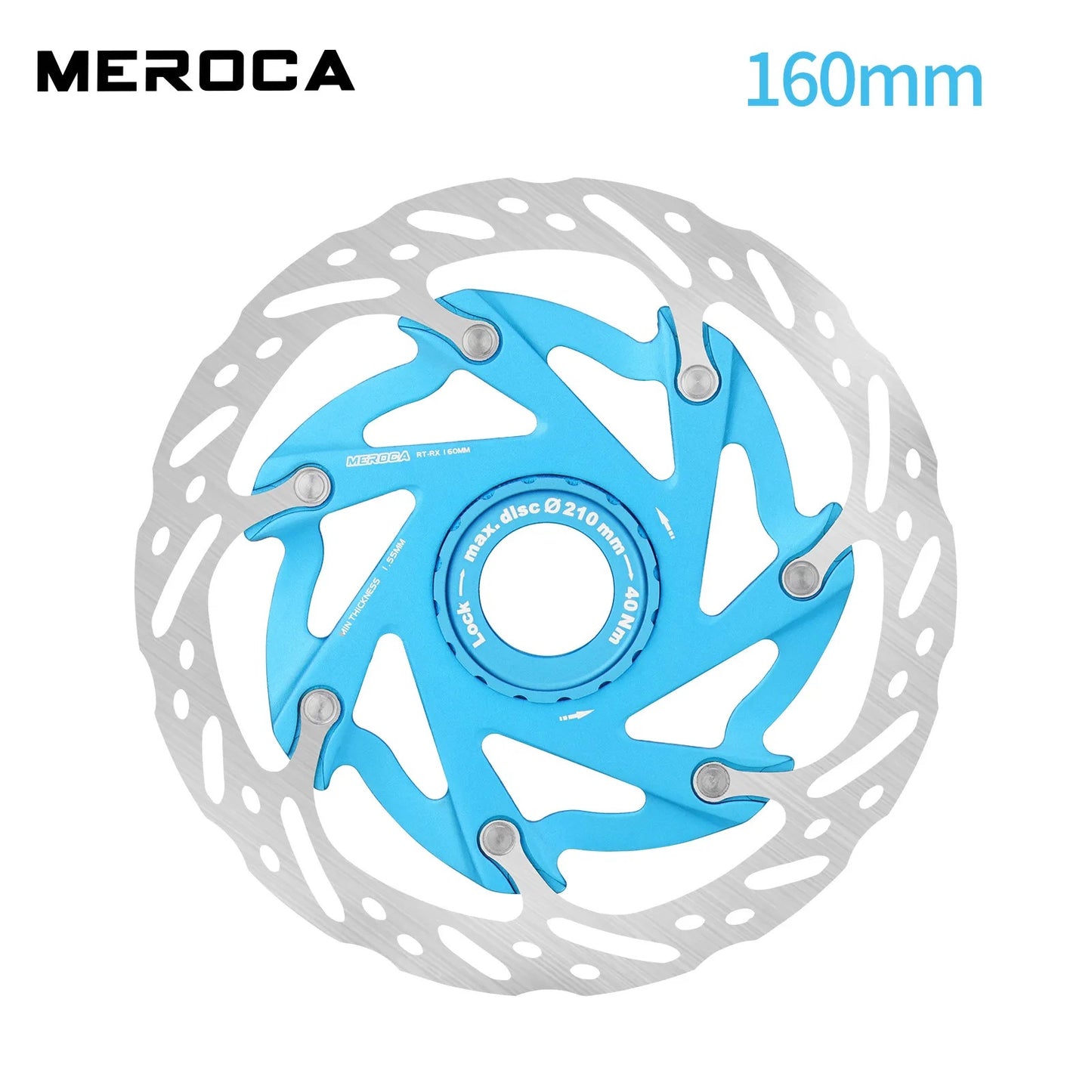 MEROCA XR Ultralight Centre Lock Rotor With heat sink 160mm