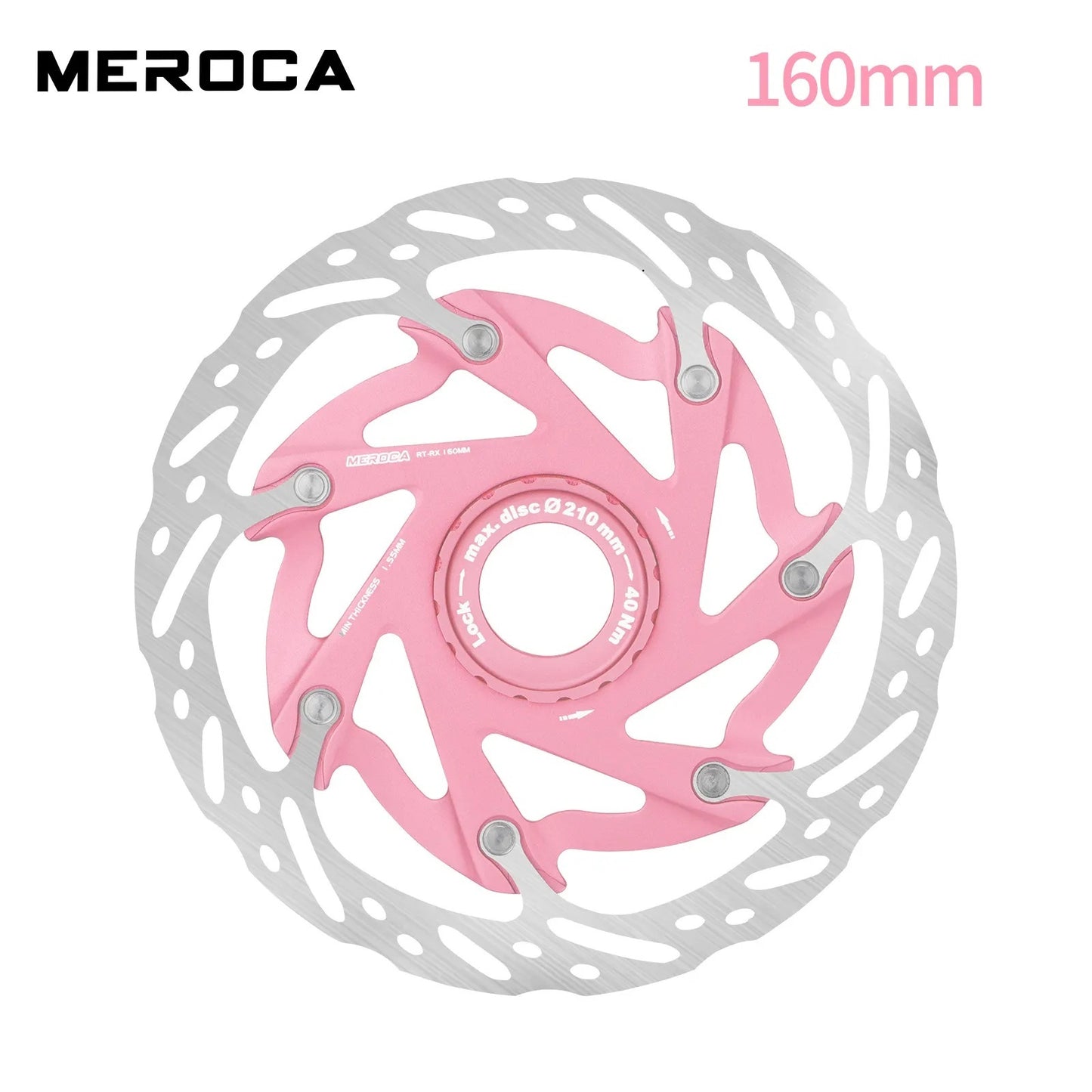 MEROCA XR Ultralight Centre Lock Rotor With heat sink 160mm