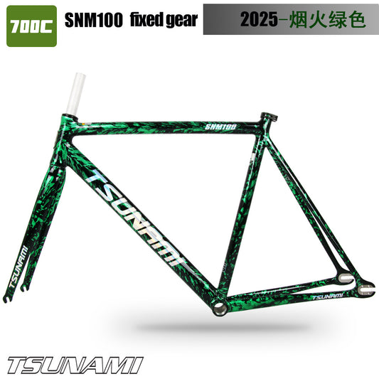 TSUNAMI SNM100 Fireworks Series Fixed Gear Frameset | AL6061 Aluminum Fixie Frame + Fork