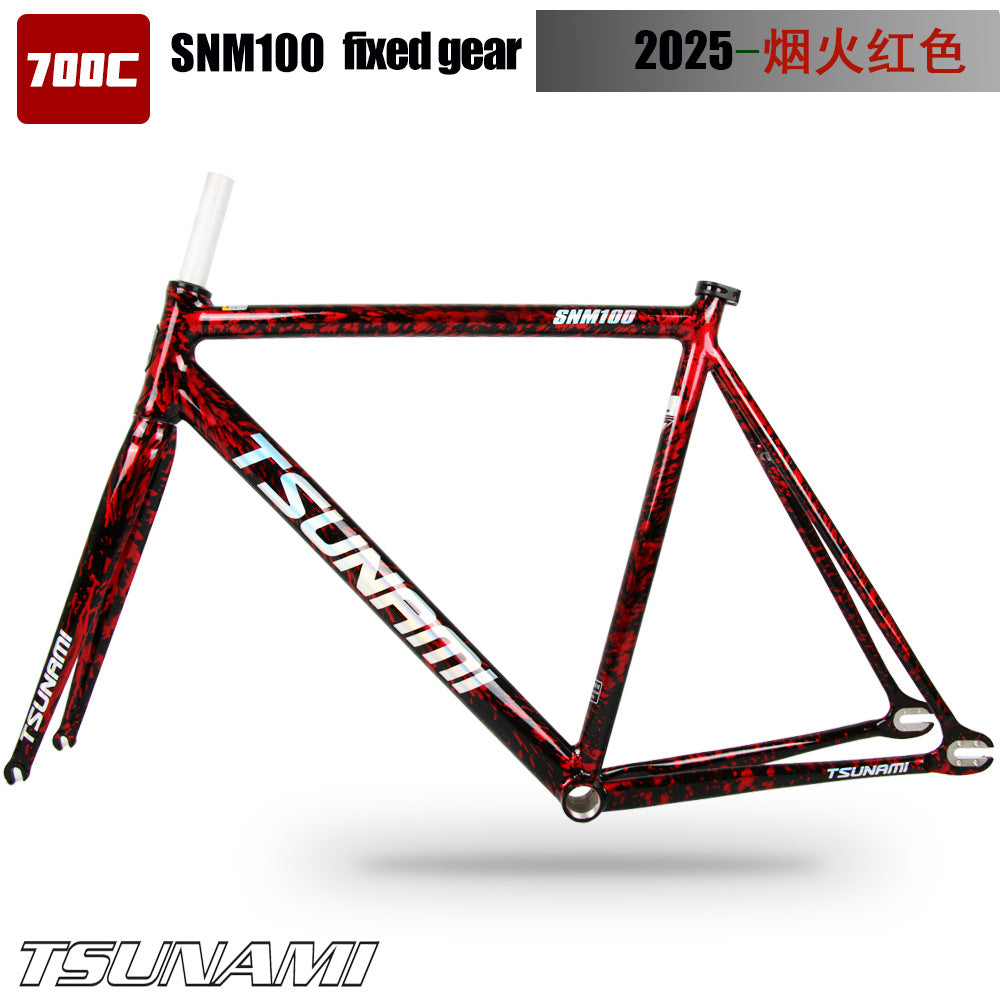 TSUNAMI SNM100 Fireworks Series Fixed Gear Frameset | AL6061 Aluminum Fixie Frame + Fork
