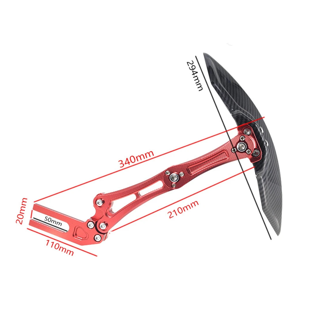 Adjustable Aluminum Alloy Motorcycle Rear Fender Mudguard Universal