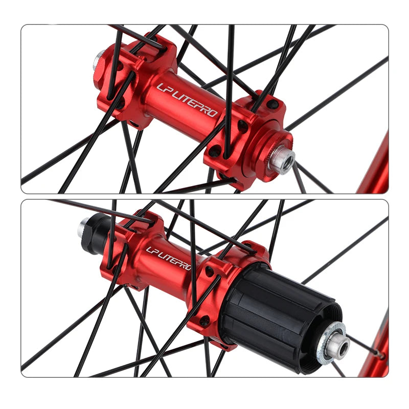 LITEPRO 20inch 451 V Wheelset Aluminum alloy 74-130mm V brake 7-11speed Wheelset