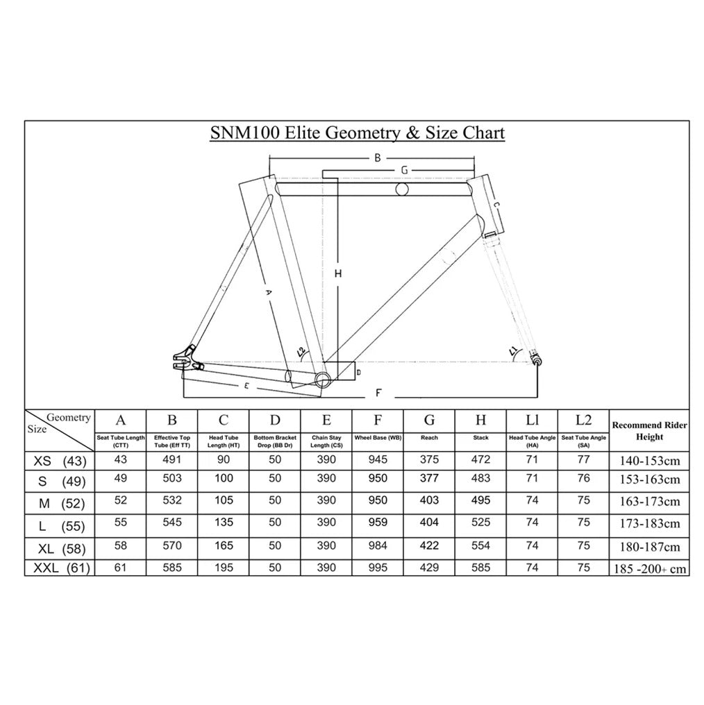 TSUNAMI SNM100 Fixed Gear Frameset | AL6061 Aluminum Fixie Frame + Fork