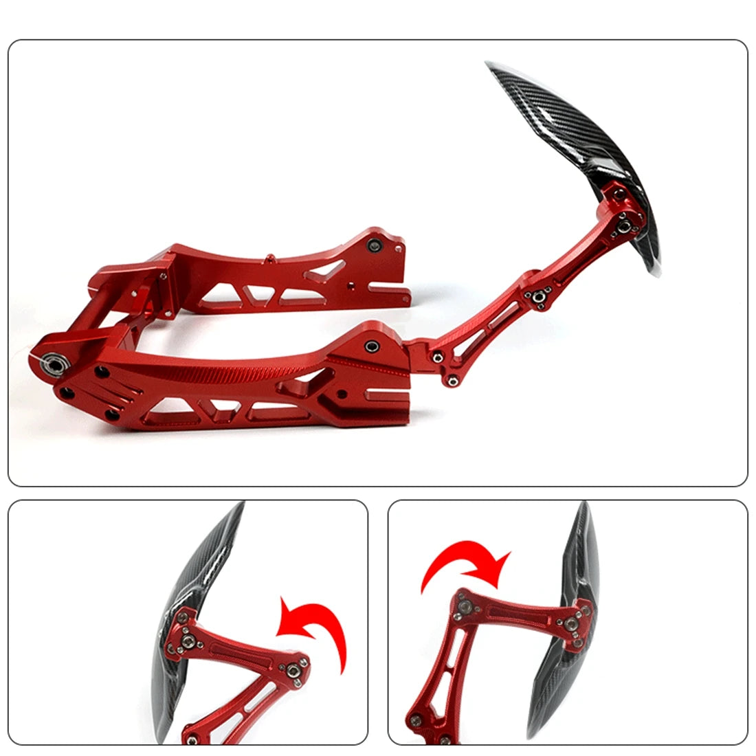Adjustable Aluminum Alloy Motorcycle Rear Fender Mudguard Universal