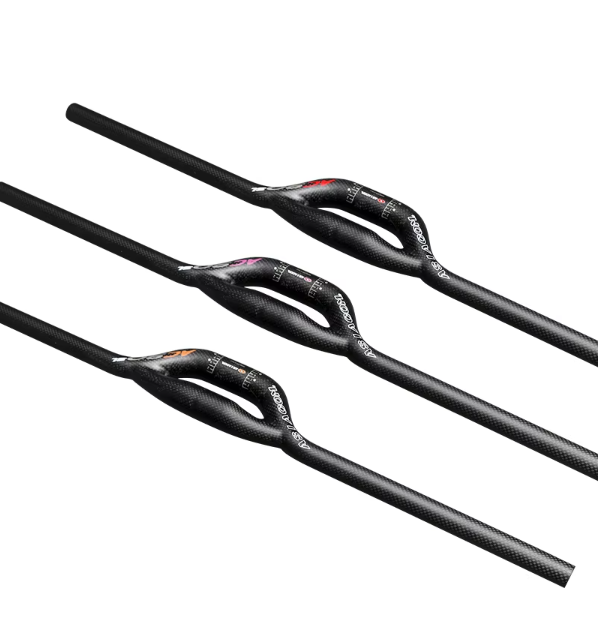 Newest ASIACOM AC90 Foled bike matt 3K full carbon fibre Double tube bicycle handlebar carbon bar 25.4/31.8*600-740mm