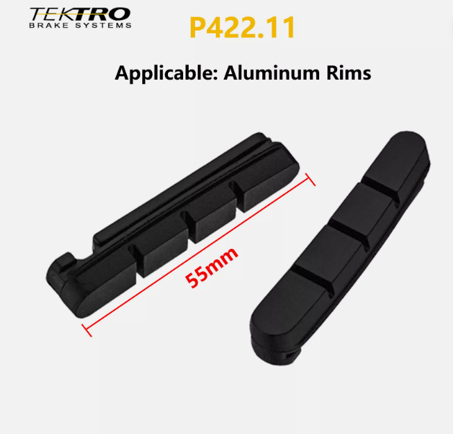 TEKTRO P422.11C C Brake Pads L/R 55mm Cycling Bicycle Road Bike Rims Brake Pads