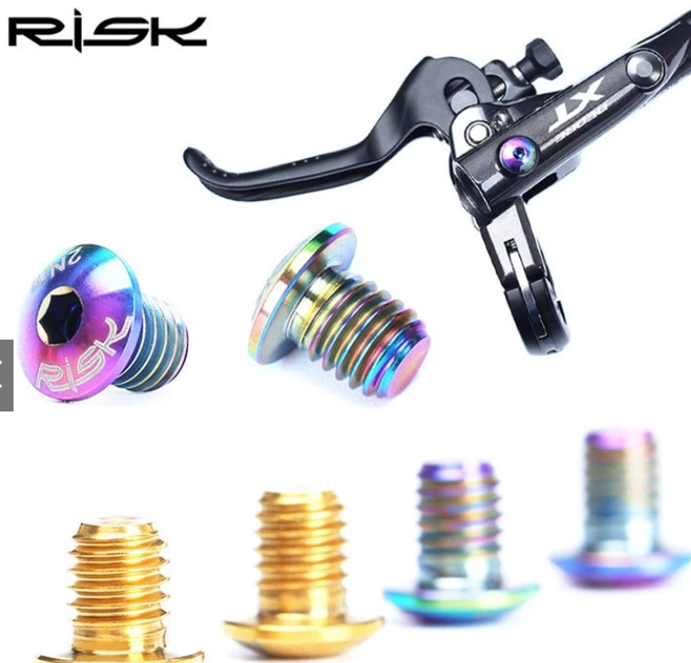 RISK Separate Oil Cylinder Lid Bolts for Shimano Bike Brake Lever Titanium Disc Fixed Screw Bicycle Hydraulic Brake Bolt