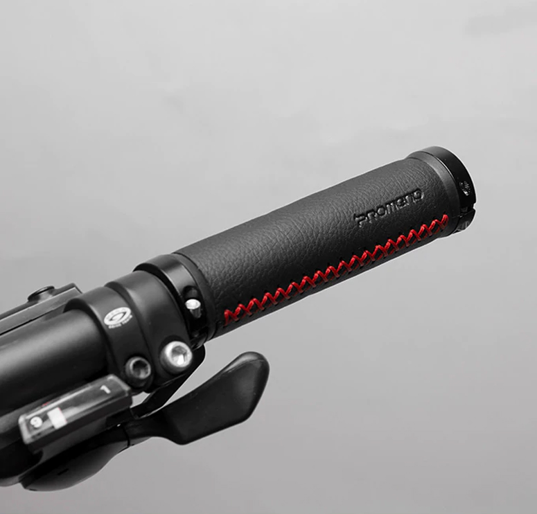 Promend Bicycle Leather Grip Palmrest w Stitches
