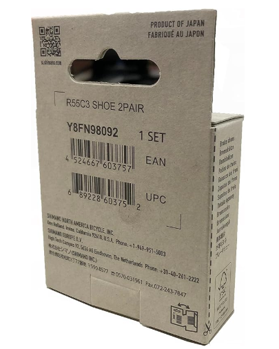 Shimano Dura Ace Ultegra 105 R55C4 Brake Pads Road Bike Brake Shoes Aluminum Rim for Brake Pads BR 9100 9110 6800 6810 Road Brake Pad Bicycle Pads Accessories