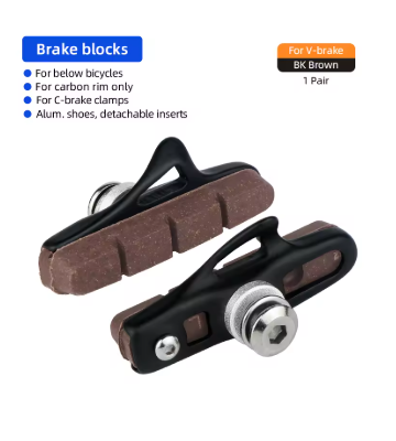 LEBYCLE Brake Pad Road Bike Carbon Wheel Rim C/V-Brake Pads W/ 55mm De ...