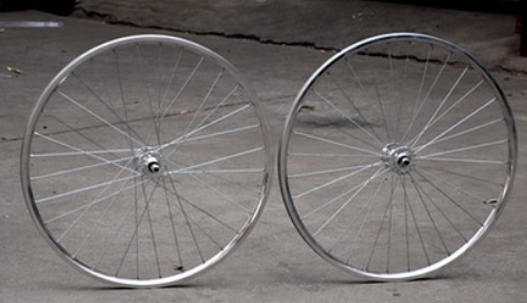 Vintage Retro Legend 700C Rim Brake Fixie Fixed Gear Single Speed Wheelset Wheel Set Pista Steel Bicycle