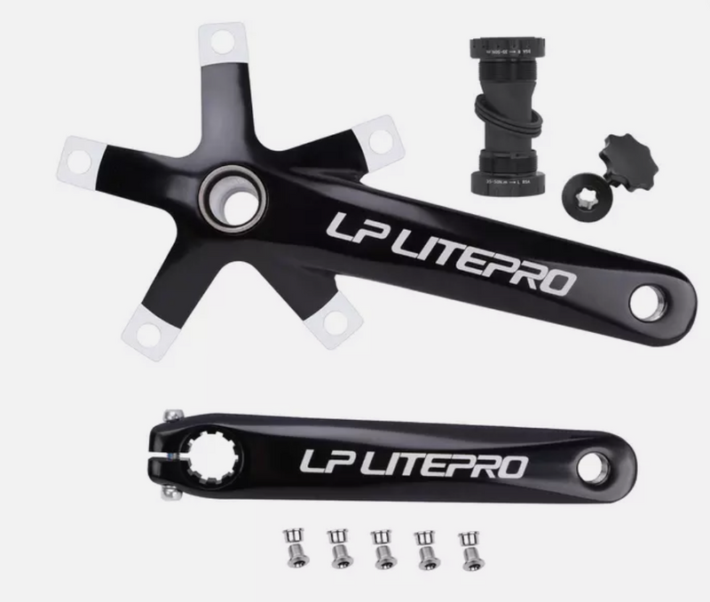 Litepro 170MM Hollow Integrally Crankset with Bottom Bracket Crank Set