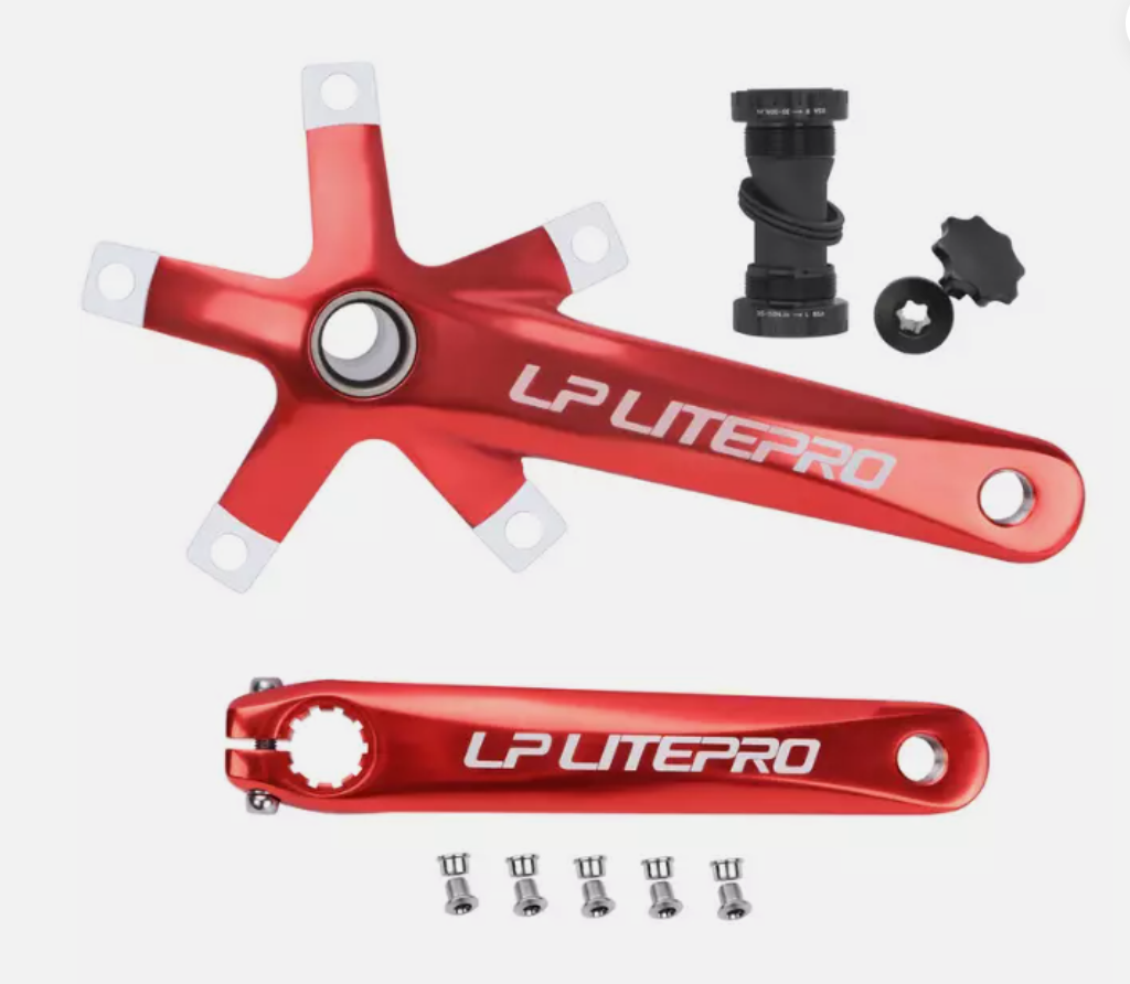 Litepro 170MM Hollow Integrally Crankset with Bottom Bracket Crank Set