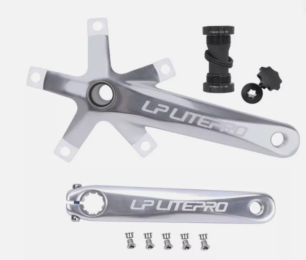 Litepro 170MM Hollow Integrally Crankset with Bottom Bracket Crank Set