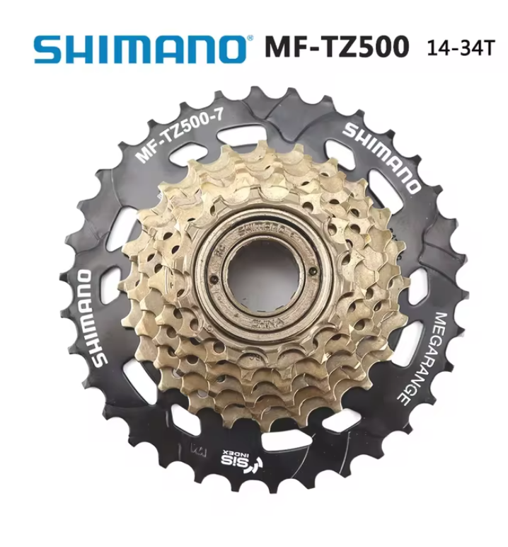 SHIMANO MF-TZ500 MF TZ500 6 Speed Cassette Freewheel 14-28T,14-34T for MTB Road Cycling Bike 6 and 7-speed