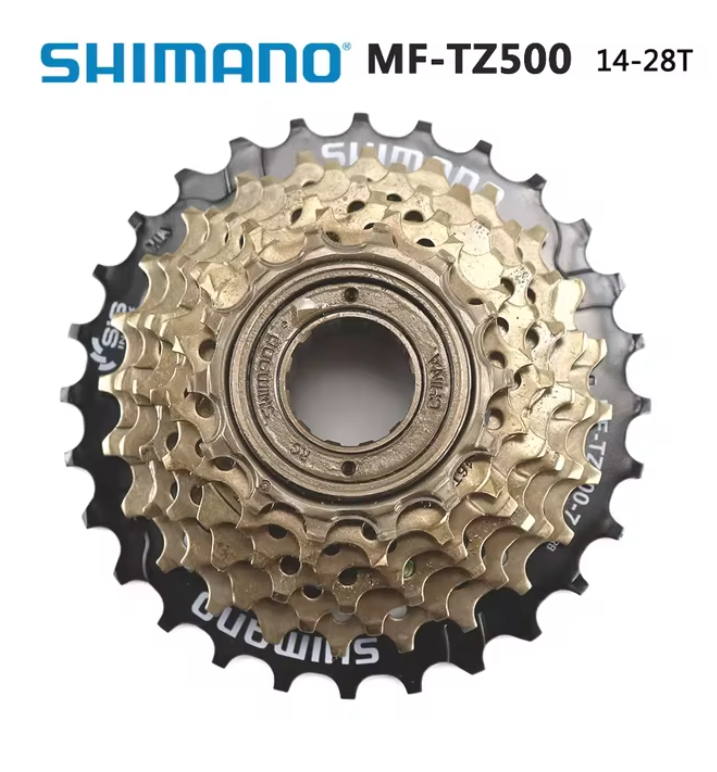 SHIMANO MF-TZ500 MF TZ500 6 Speed Cassette Freewheel 14-28T,14-34T for MTB Road Cycling Bike 6 and 7-speed