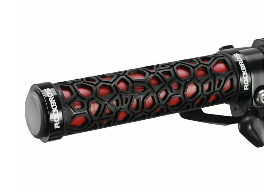 ROCKBROS Double Lock-on Bicycle Handlebar Grips Fixed Gear Anti-Skid Rubber Grip