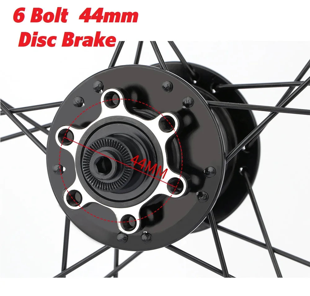 LITEPRO 20inch  451 V Brake Folding Bike Wheelset O.L.D 74mm/130mm Wheel Set Aluminum Alloy Double Wall Rims Sp8 10speed