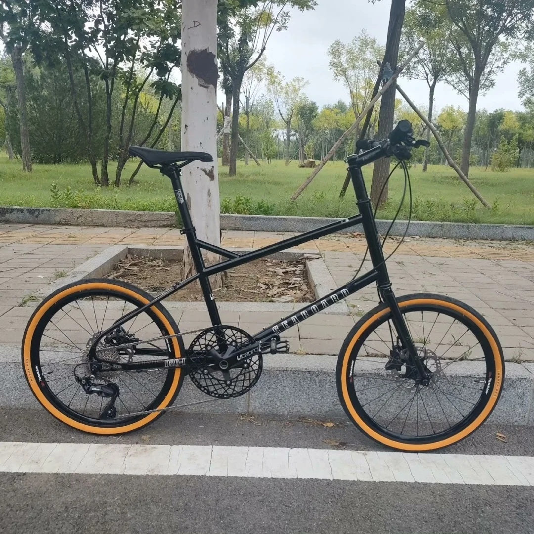 Seaboard D20 -1 Mini Velo Frame 451 Small Wheel Road Bicycle Frameset Chromoly Steel Internal Cable Routing Disc Brake Framework