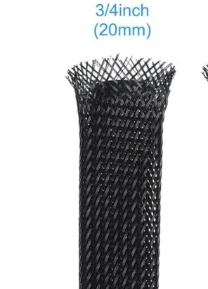 Cable Sleeves 12mm Black Snakeskin Mesh Wire Protecting PET Nylon Cable Sleeve Wire Mesh Shock for Cable Sets