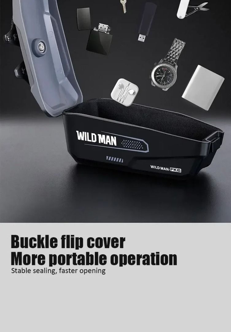 WILDMAN Top Tube Hardcase Bag + Phone Holder | Shockproof