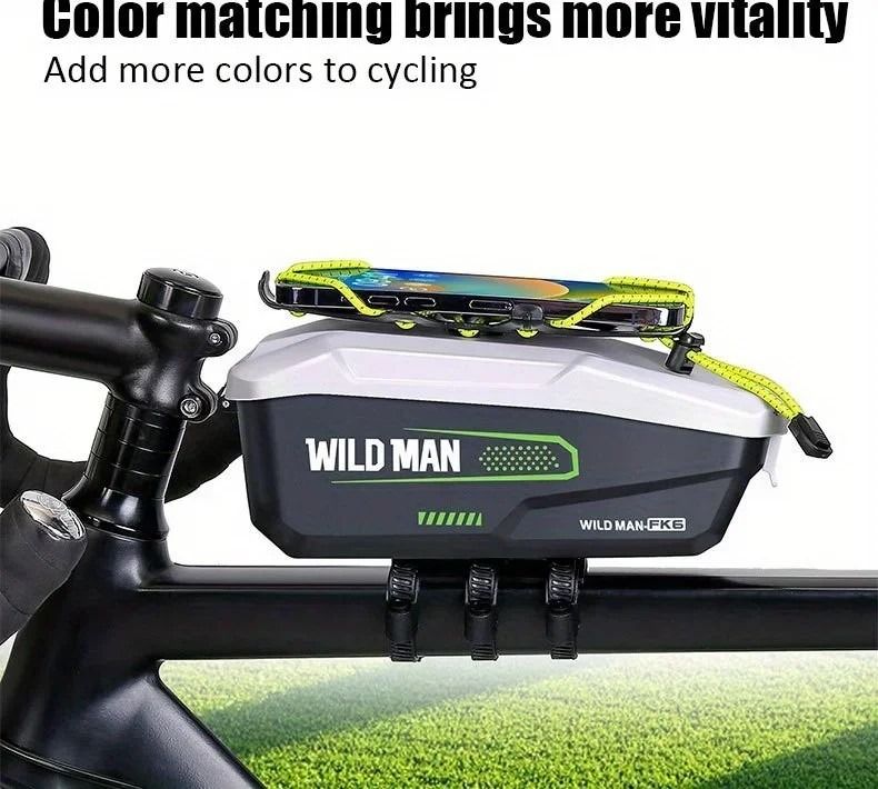 WILDMAN Top Tube Hardcase Bag + Phone Holder | Shockproof